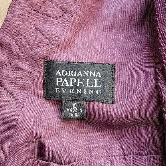 Women's Purple Party Dress - Picture 3 of 4